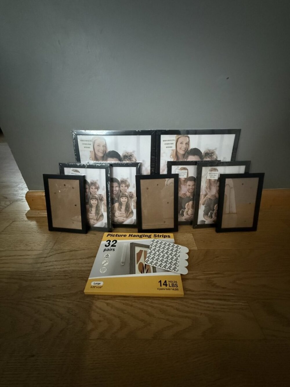 Amazon Picture Frames Set Of 9 & 36 Command Strips